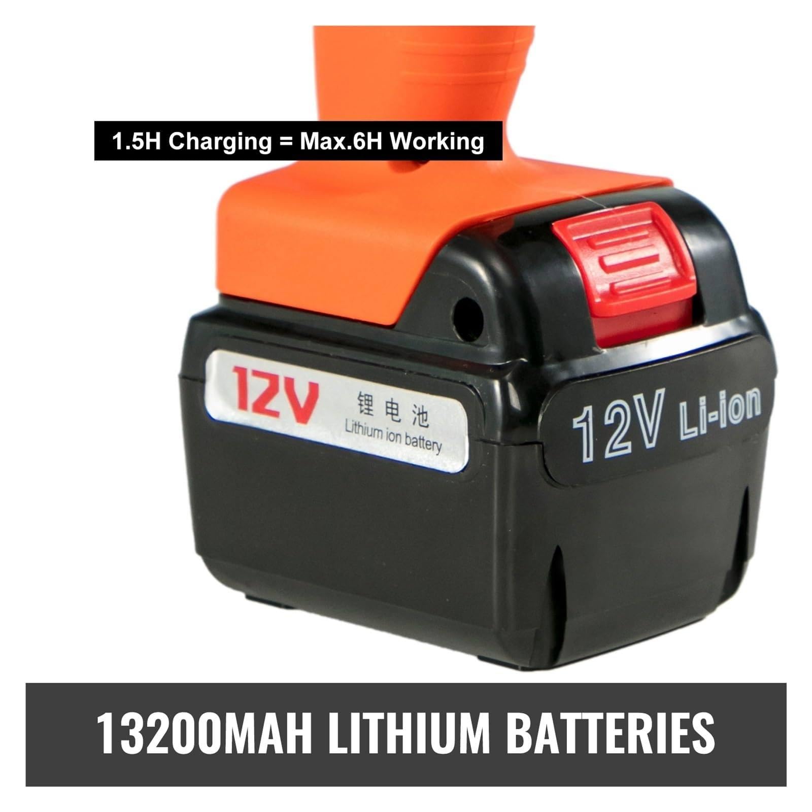 Attrezzo per legare tondo per cemento armato portatile ricaricabile, gamma di legatura 6-25mm 8-34mm 30-60mm, macchina per legare livelli di tondo per cemento armato 13200mah, strumento motore autom