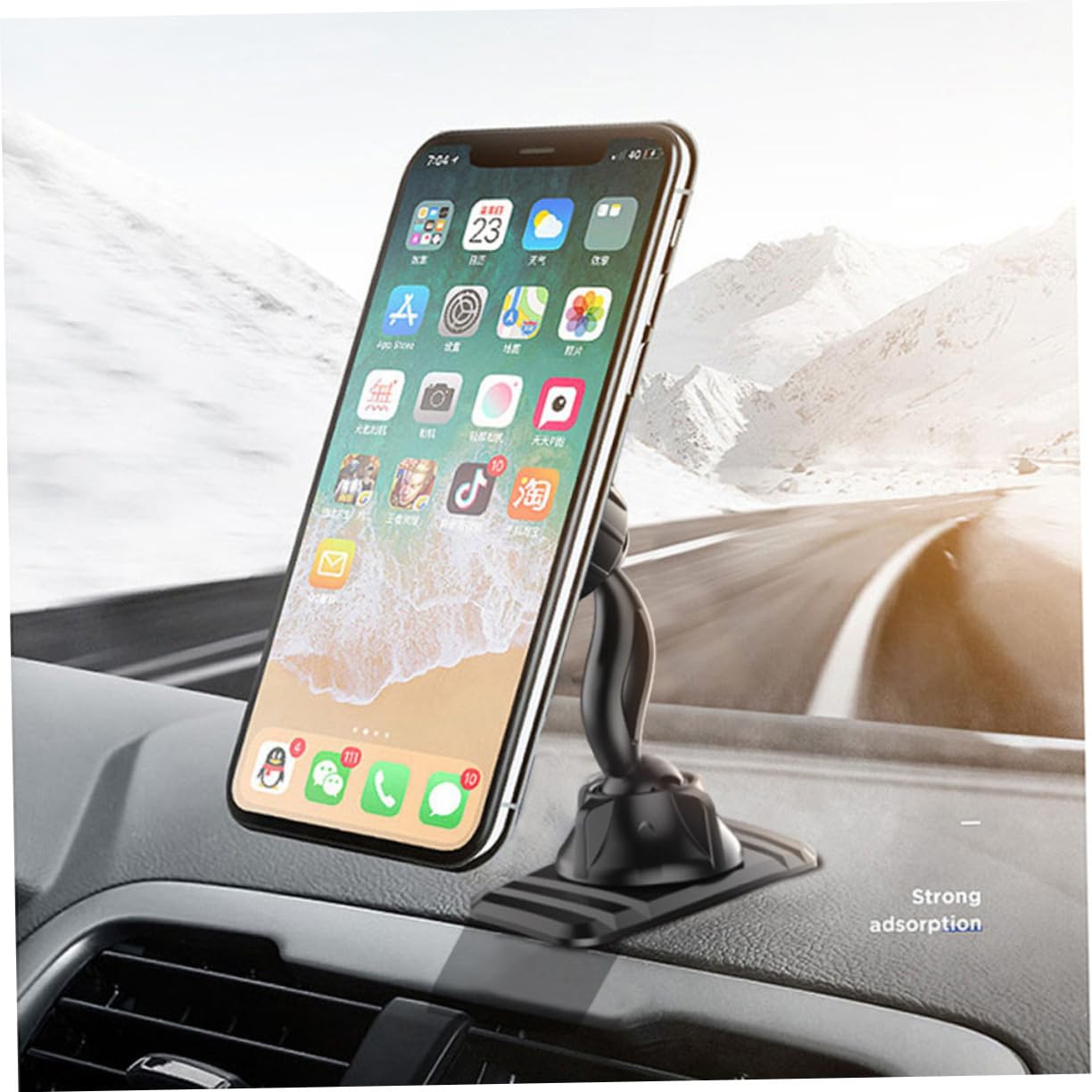 Housoutil 3 Uds Soporte De Coche Soporte De Teléfono para Ventilación De Coche De Teléfono Celular para Montaje De Teléfono Automático Magnético para Teléfono Móvil