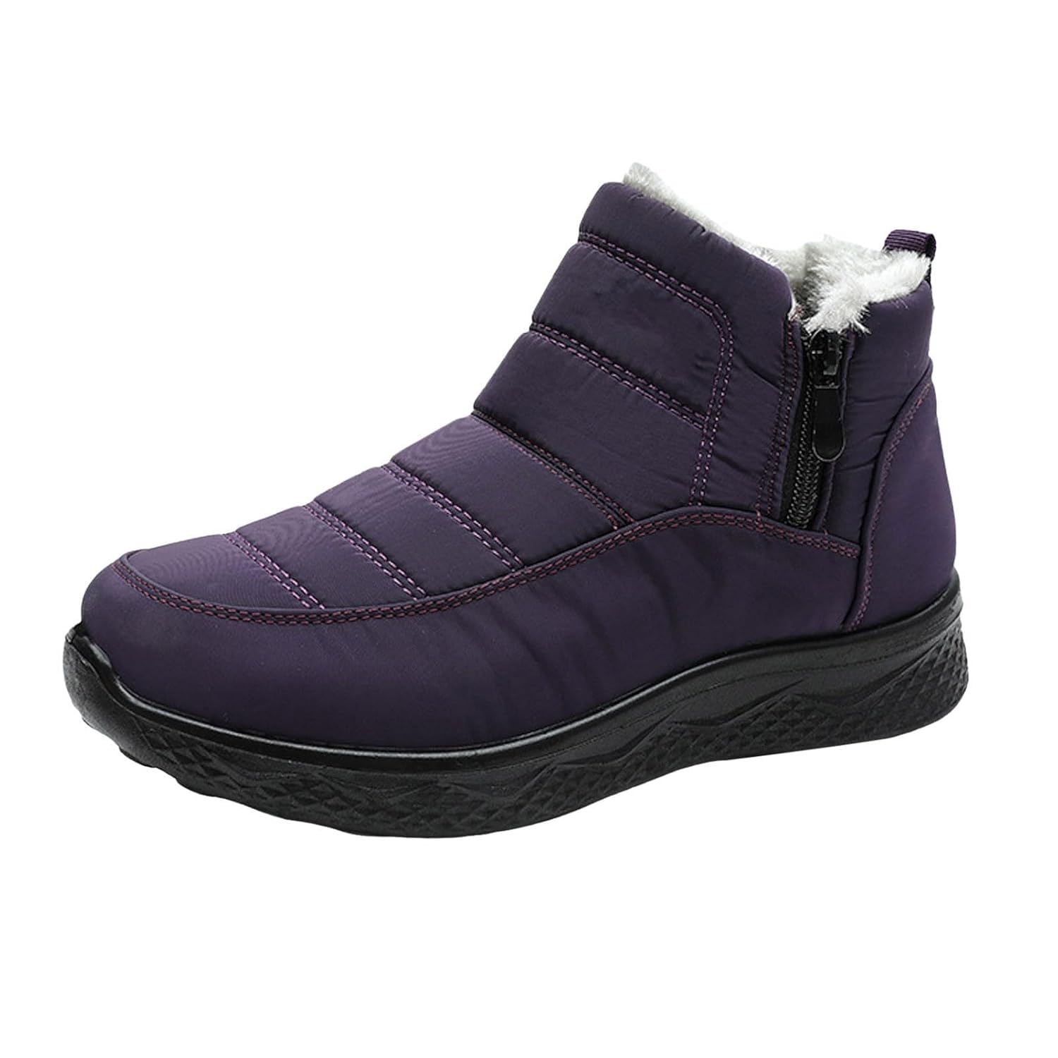 Snow Boots for Women Men Winter Fur Lined Warm Boots Waterproof Insulated Ankle Slip On Walking Comfortable Outdoor