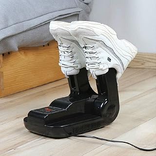 Asciugascarpe, Asciugascarpe, Deodorante per Scarpe Pieghevole Antiscivolo Elettrico, Deodorante per Scarpe Pieghevole, Asciugatura a 360°, Presa d'Aria Telescopica, Riscaldatore per Scarpe, Guanti P