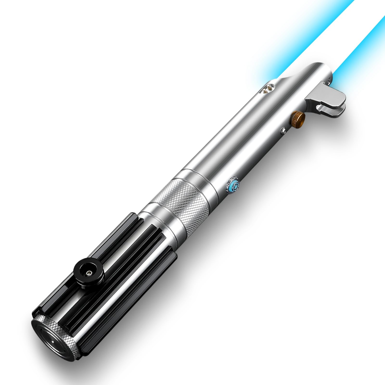 Duell Lichtschwert App Steuerung ANK Lightsaber, RGB 16 Farben 16 Sound Fonts Metallgriff Licht Schwerter für Erwachsene