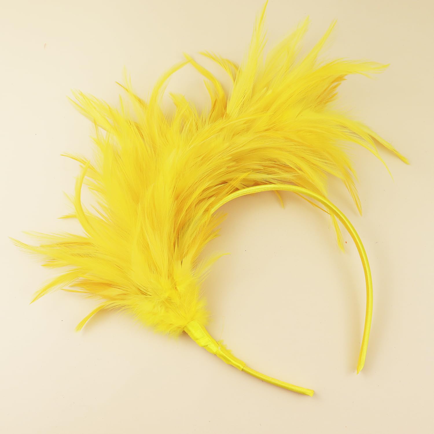 Feather Fascinator Headband for Women, 1920s Kentucky Derby Headpiece Fascinator Hats for Cocktail Wedding Tea Party - Image 2
