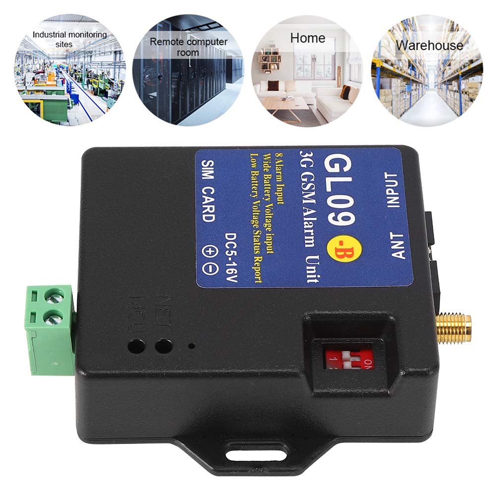 GSM-Alarm 8-Eingang GSM-Alarmsystem Drahtloses Alarmmodul GL09-B 3G für Heimsicherheitslager