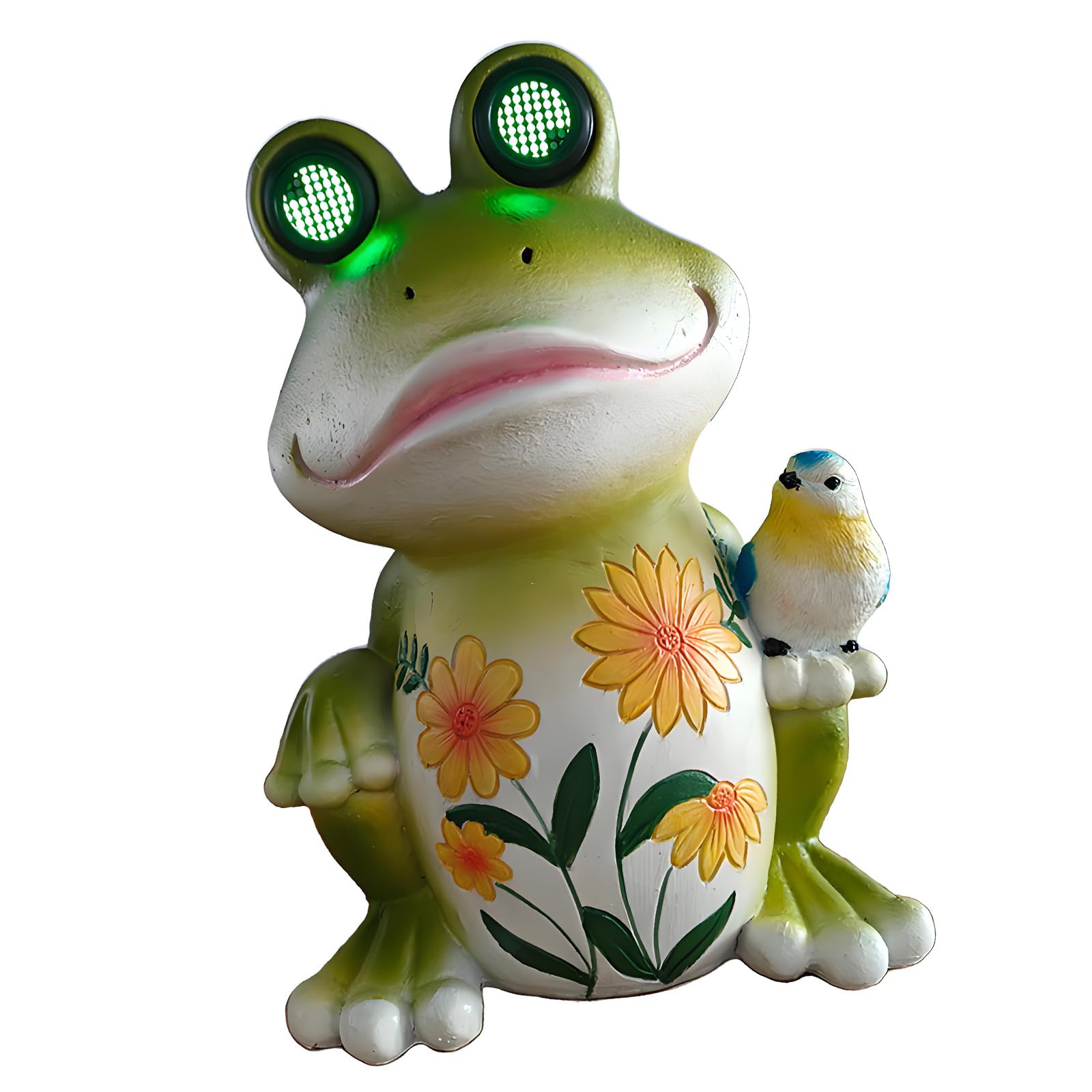 Ekoama Solar Garden Decor Resin Outdoor Statue With Automatic Evening Feature For Patio And Yard