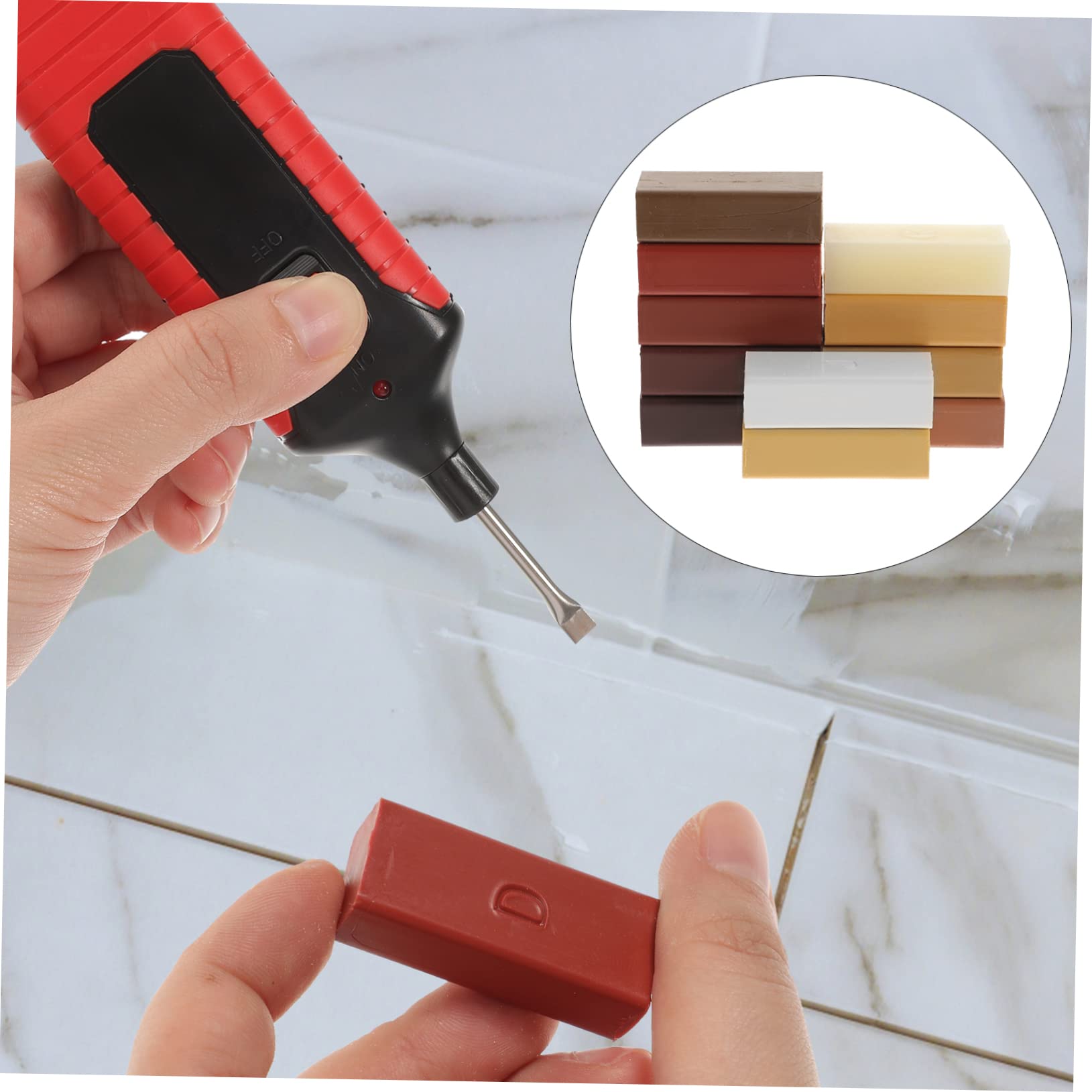 KOMBIUDA Floor Repair Wax Kit 11 Colors Wood Floor Scratch Remover Filler for Hardwood Laminate Vinyl Kitchen Deck Door Table Cabinet