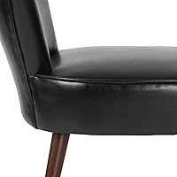 Vista 9 de Flash Furniture HERCULES Holloway Series Black LeatherSoft Silla retro