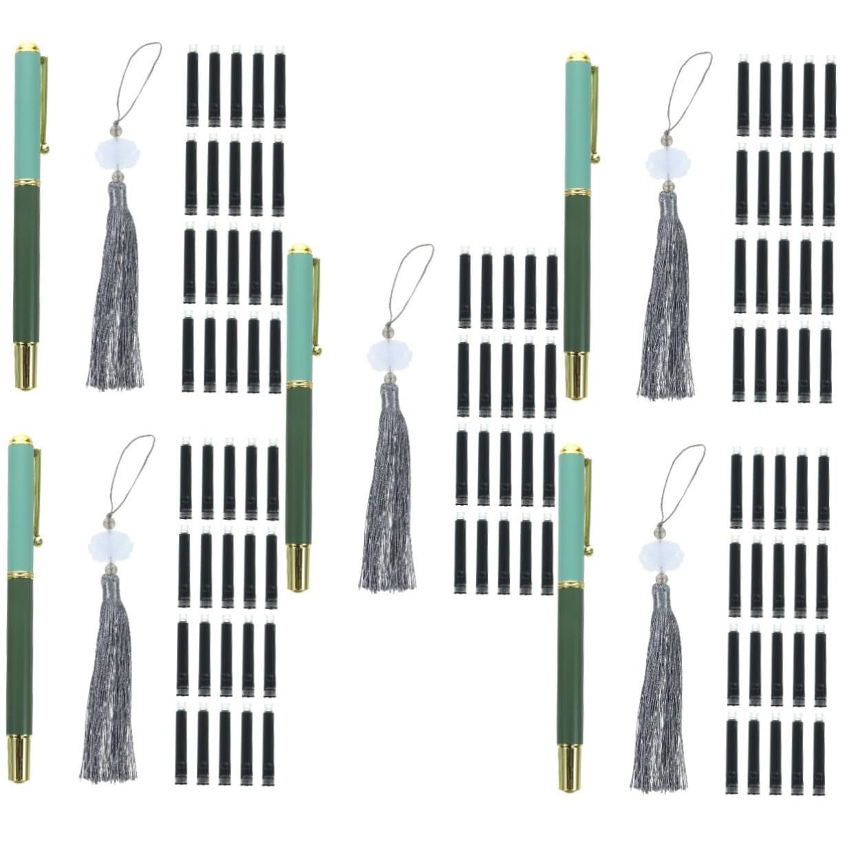 5sätze Wiederbefüllbarer Pinselstift Für Kalligraphie Aquarellmalerei Und Zeichnen Inklusive Tintenpatronen Und Quaste Für Anfänger Und Fortgeschrittene