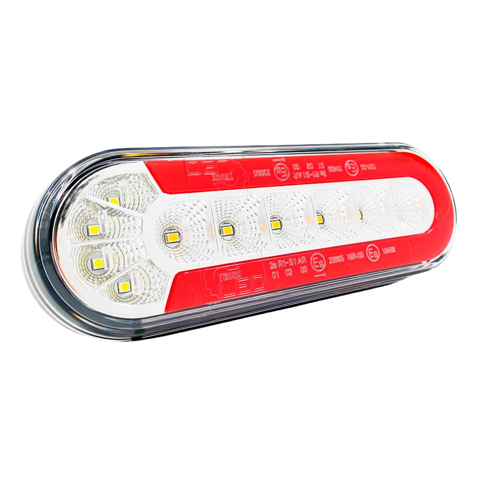 PILOTOS LED CUATRO FUNCIONES PARA CARROCERÍA CAMIÓN REMOLQUE MINI DISEÑO 12V 24V (2 Unidades)