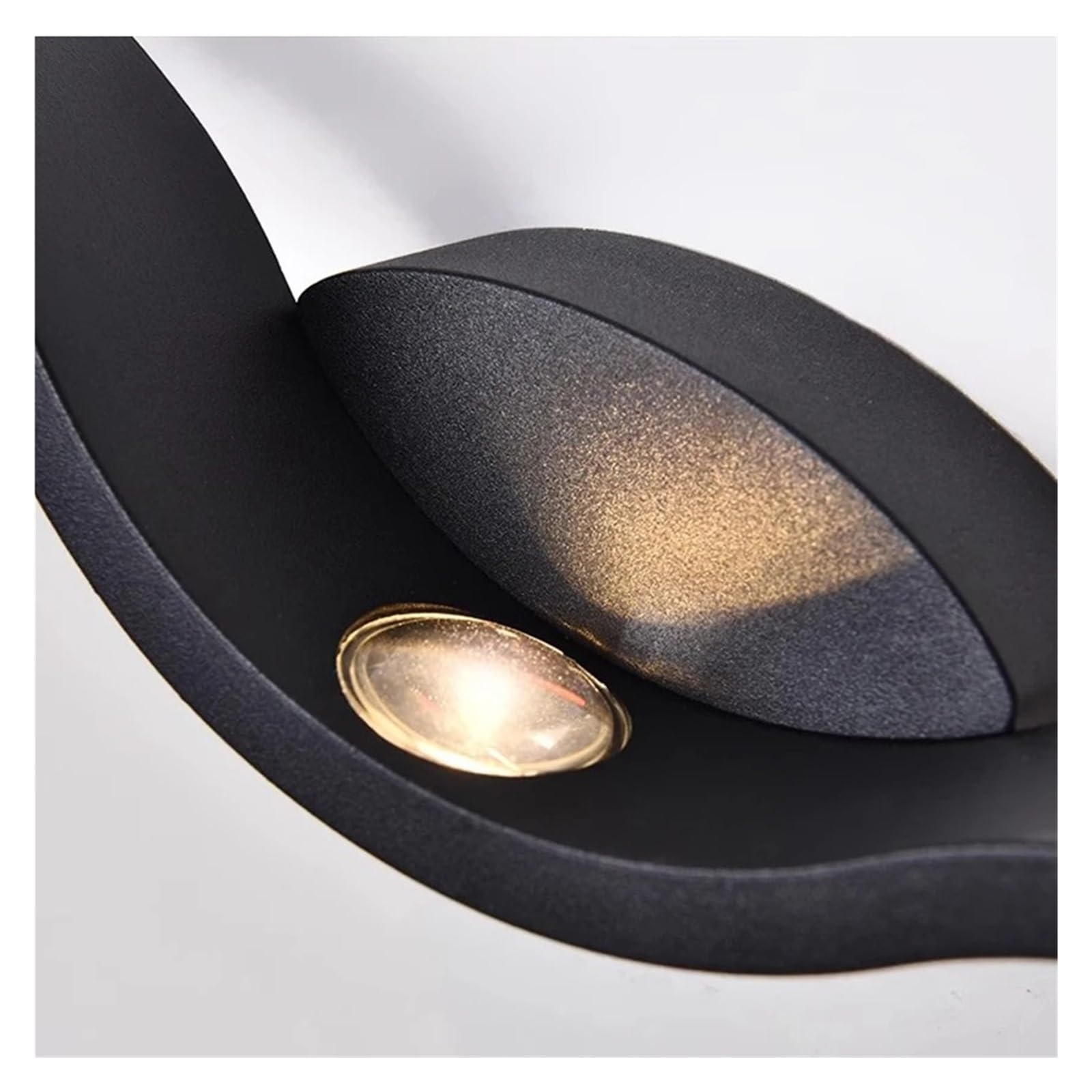 Nordic Kinkiet LED Oświetlenia Wewnętrznego Ścienny Do Dekoracji Wnętrz Sypialnia Salon Łazienka Wodoodporne Kinkiety Łatwy w instalacji(Cool White,BLACK_18W)