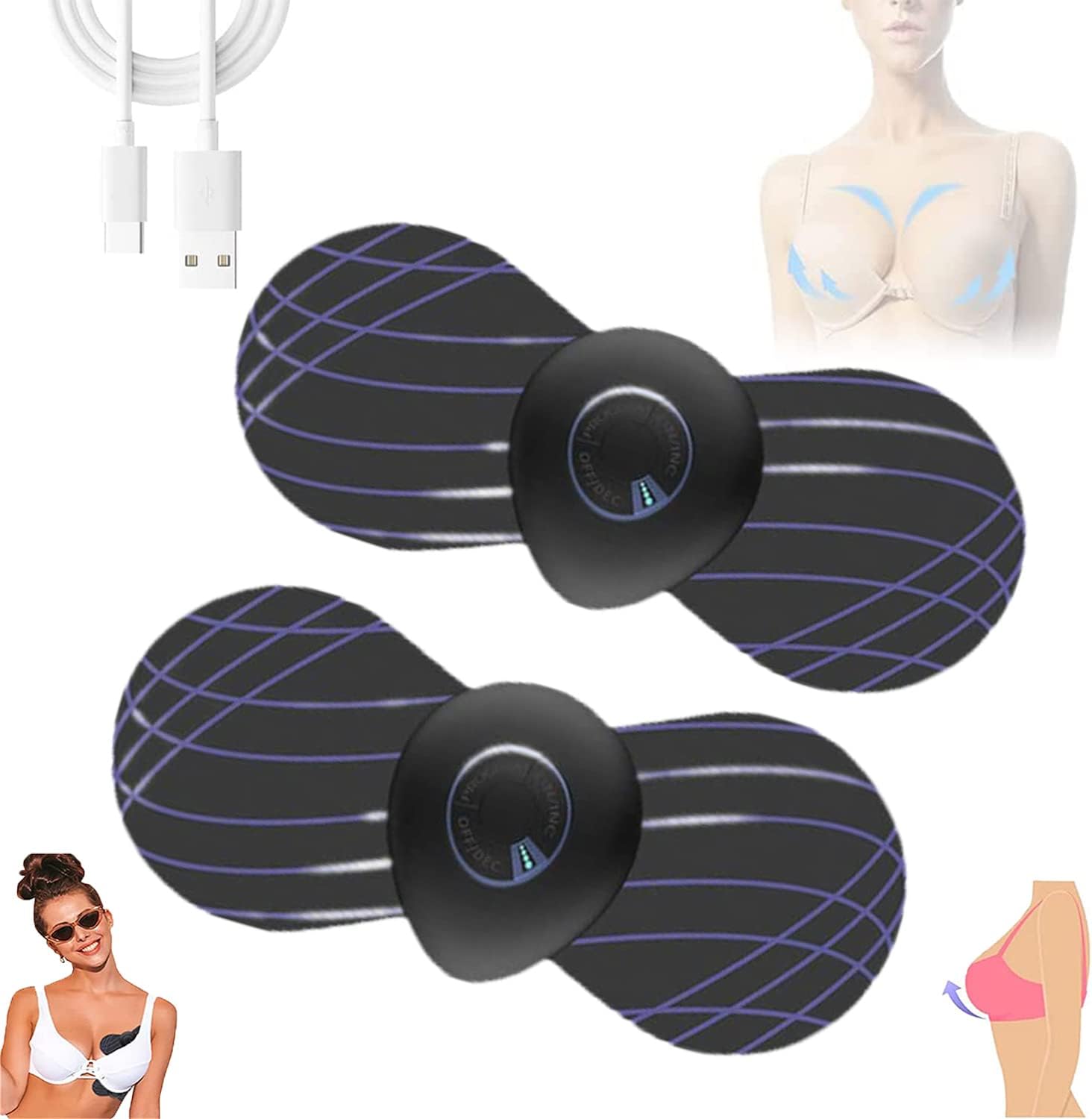 Plumpyup EMSMikrostromMassagegerät, Liftup EMSBrustmassagePad