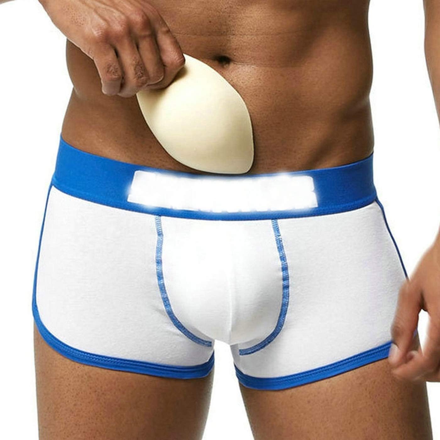 Men's Underwear Swimwear Briefs Pad Bulge Enlargement Sexy Sponge Mats Coasters Swimming Trunks Thongs Shorts Cups（6Pack） - Image 3