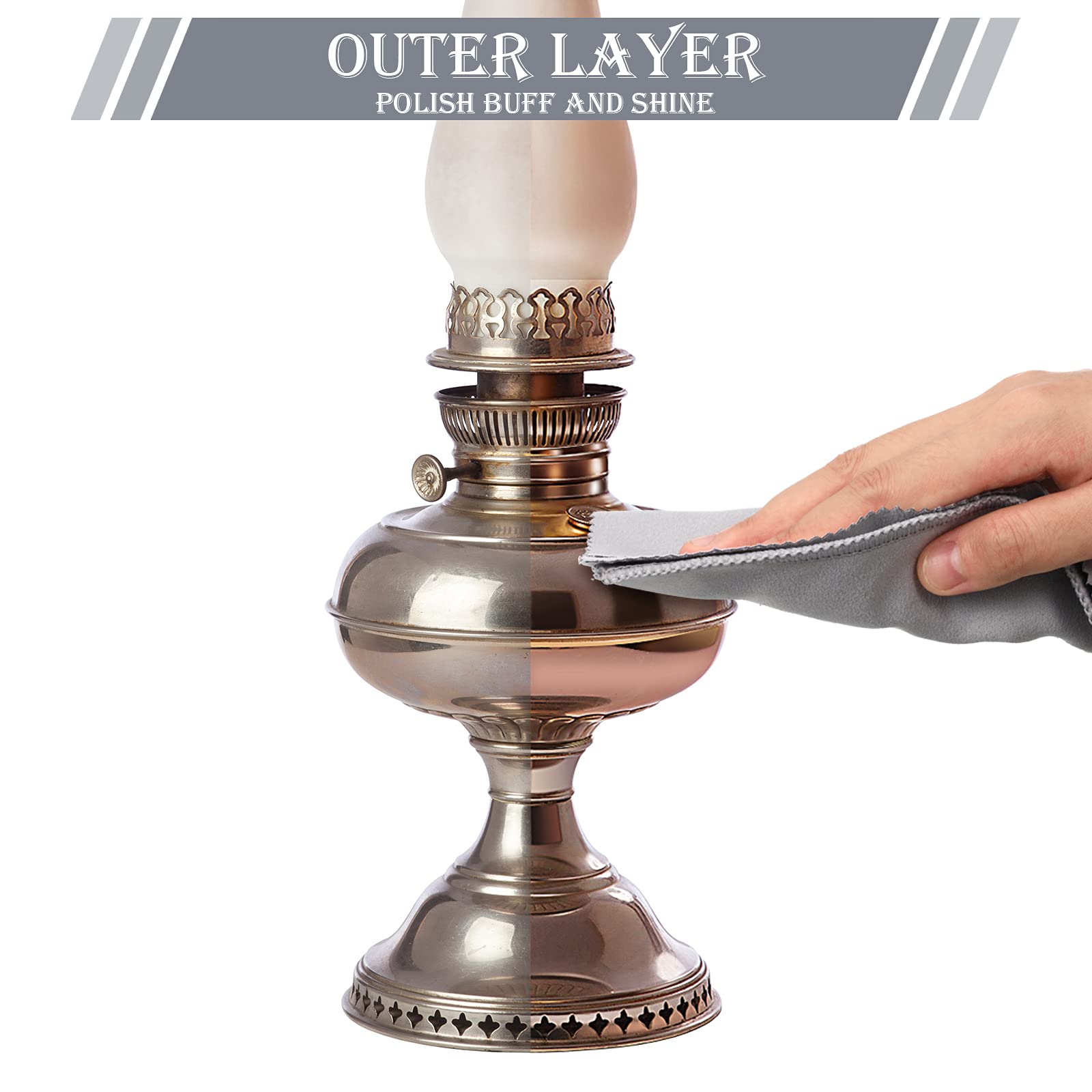 Juego de 8 paños de limpieza de joyería de doble cara, paño de limpieza de joyas, paño de pulido para joyas de oro, plata, platino, relojes, 11 x 14 pulgadas y 6 x 8 pulgadas
