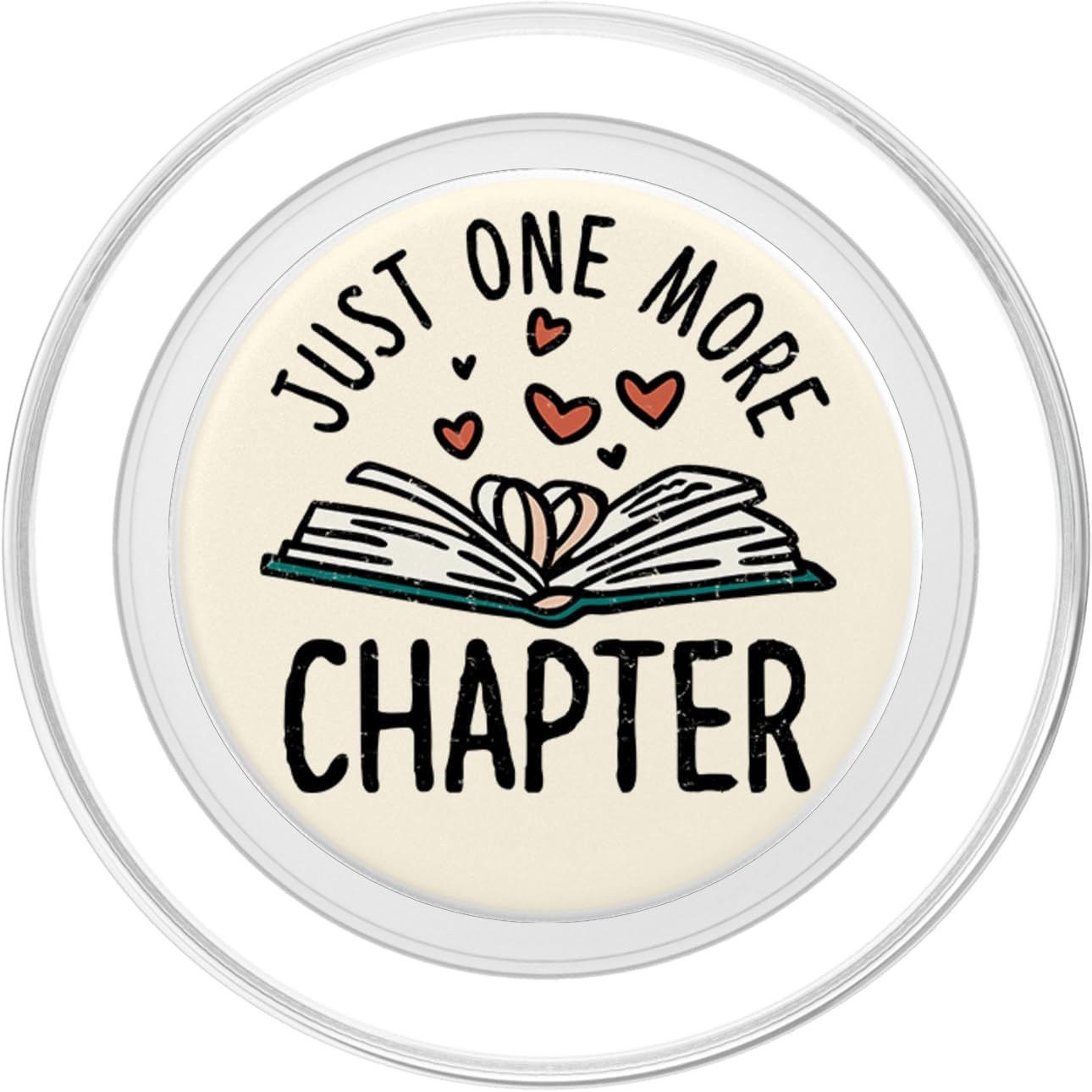 Book Nerd Book Lover Reader Just One More Chapter Reading PopSockets MagSafe PopGrip for iPhone