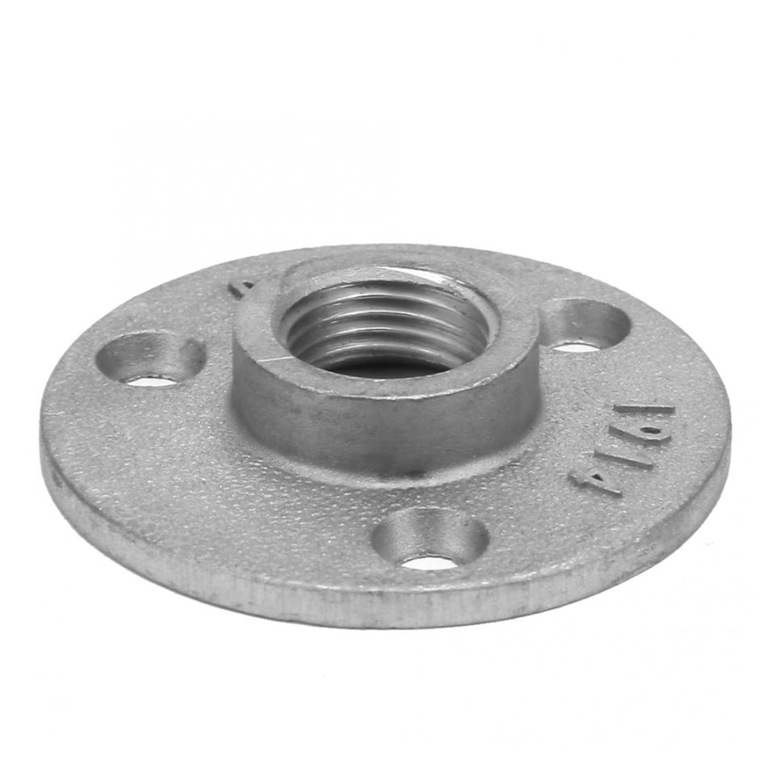 10 piezas de aleación de aluminio de hierro fundido, 3 orificios, 65 mm, rosca DN15, brida de piso, base de tubo de 1/2 pulg.(Cast Iron)