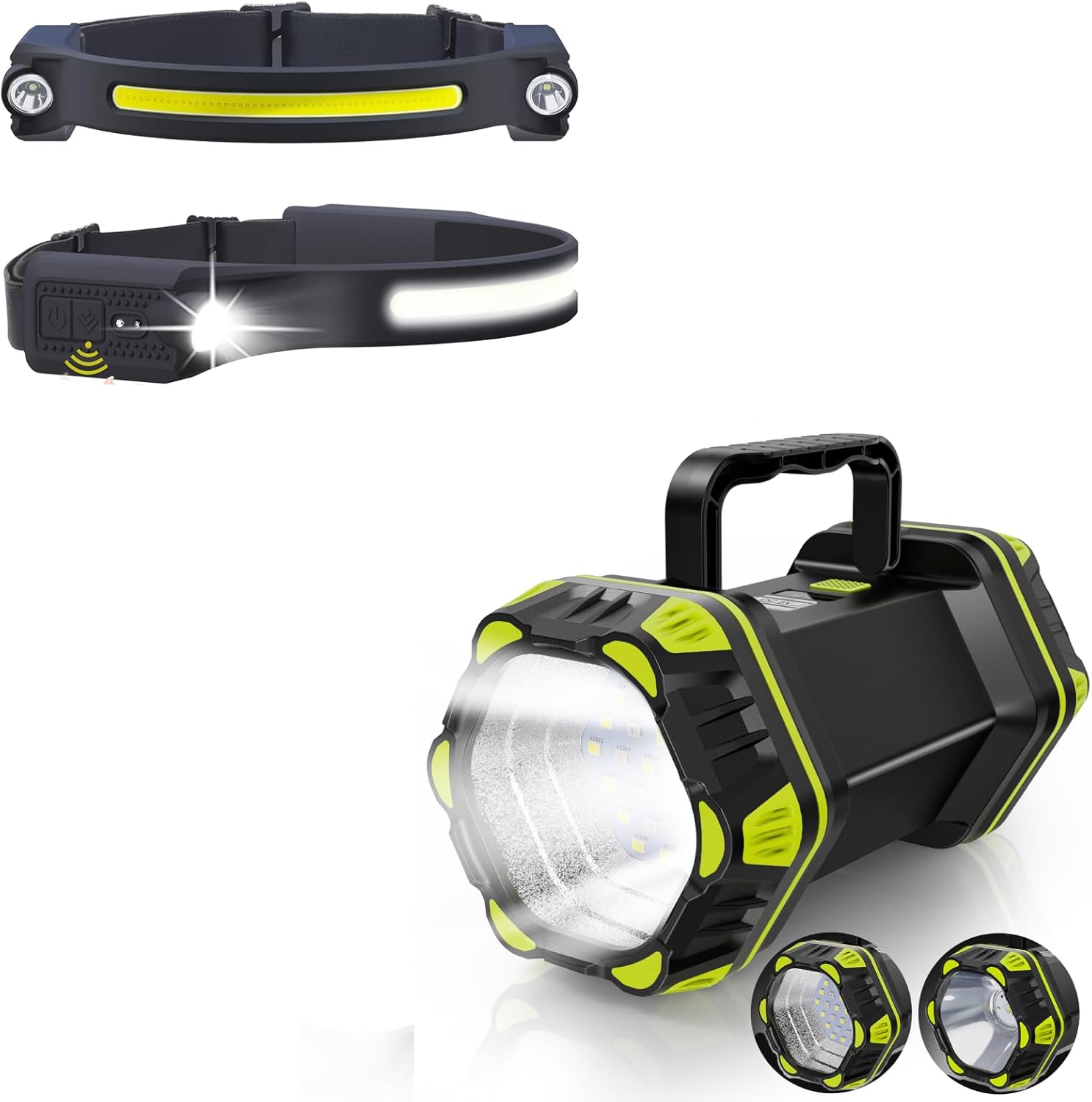 AlpsWolf LED Headlamp 2Packs & Camping Flashlight