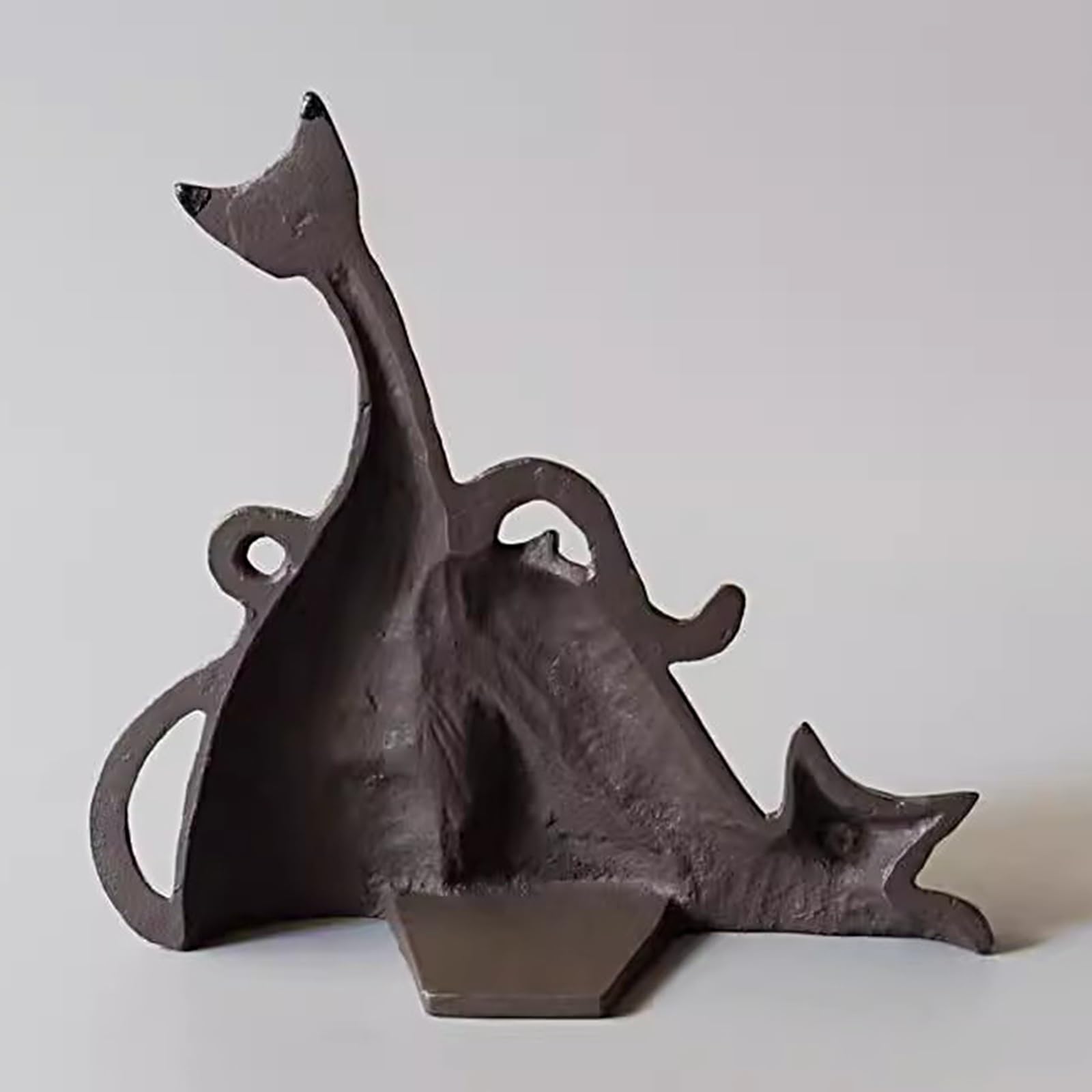 Fermaporte Fermaporta in Ghisa Peso per Tenere La Porta Aperta, Ferro In Ghisa Fermaporta per Gatti per Fessure Tra Le Porte Di 4-6 mm, Fermaporta In Stile Rustico per Cameretta