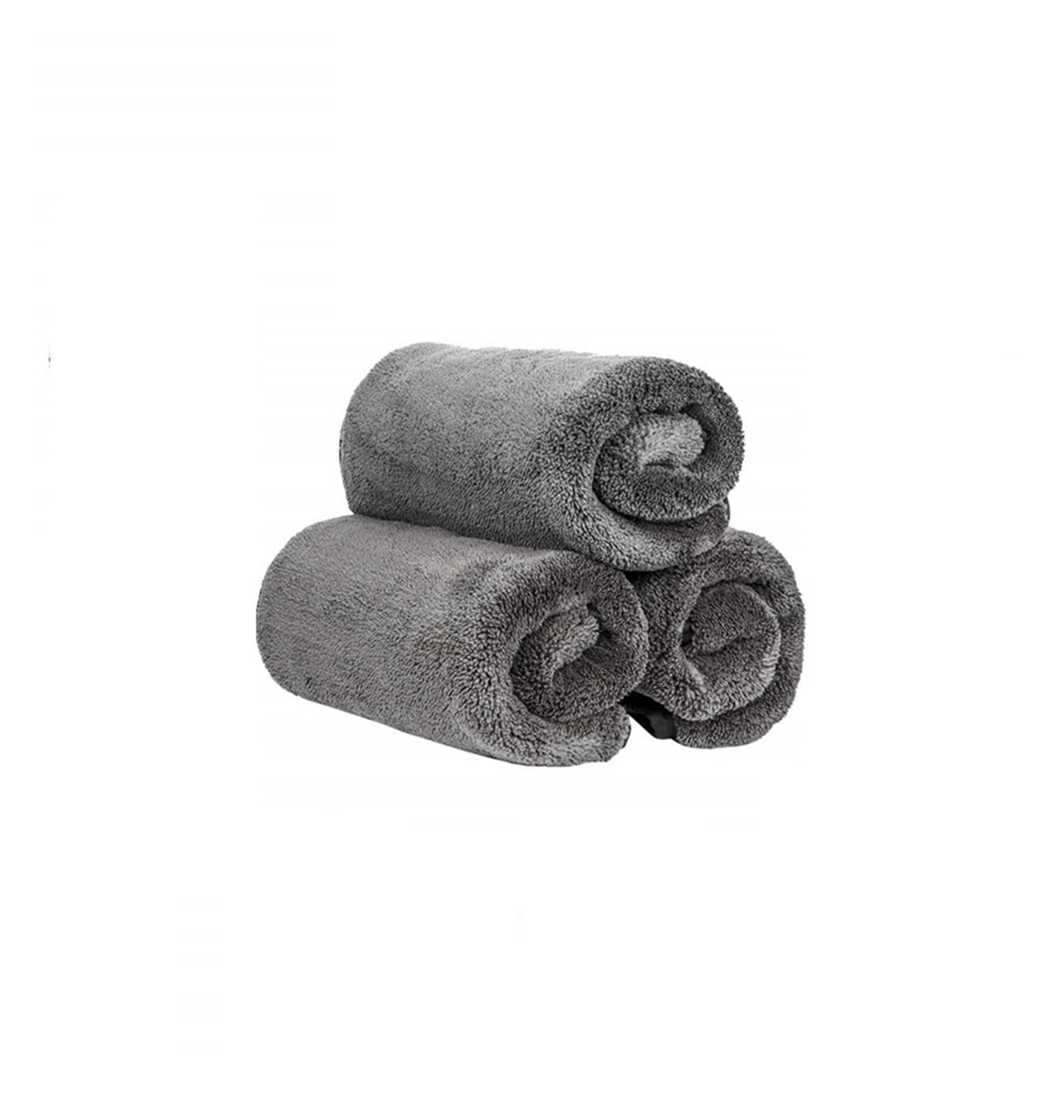 Wshao Store 120. 0gsm Dicke Autowaschmittel Mikrofaser-Handtuchauto-Reinigungstücher detaillierte Polierentuch-Lumpen for Autos Küchenglas 40x40cm (Color : 3 Pack(Black))