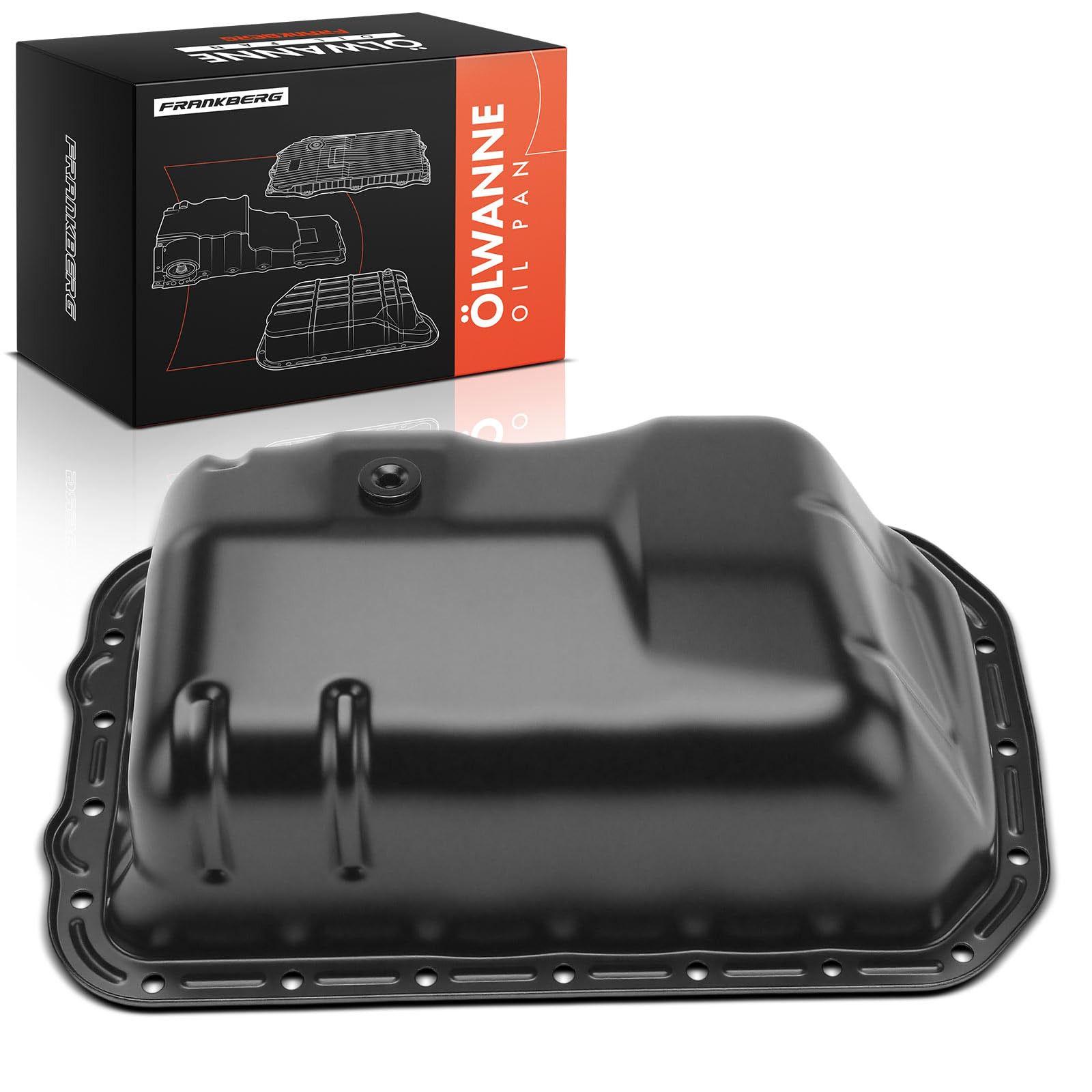 Frankberg Coppa dell'olio coppa dell'olio motore 7700857504 | Compatibile con: M.e.g.a.n.e I Classic LA0/1, Rapid Kasten/MPV F40 G40, 19 II Chamade L53, 440 K 445, Super 5 B/C40