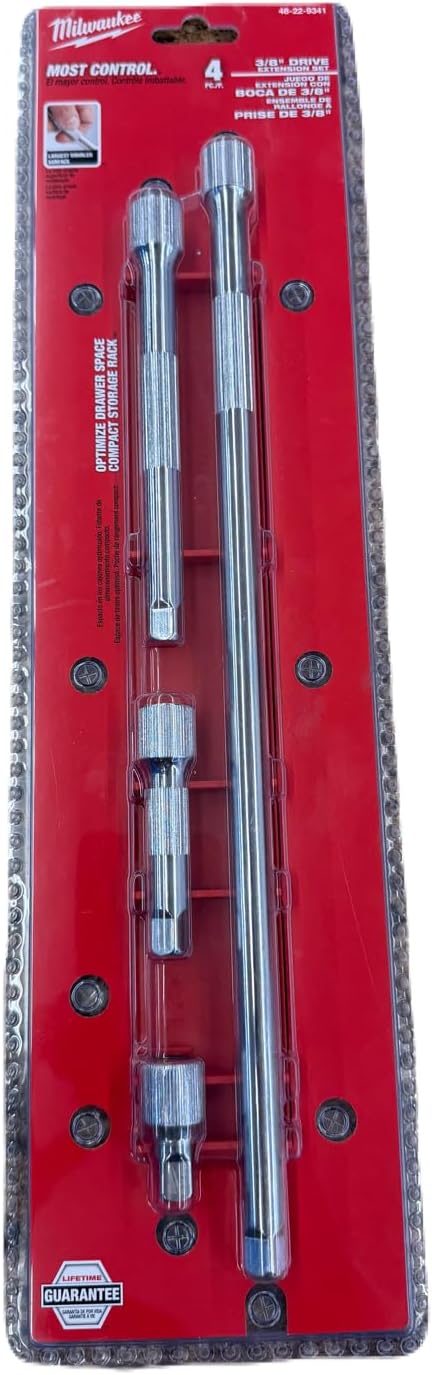 Milwaukee Electric - 4PC 3/8RDQUO Drive Extension Set