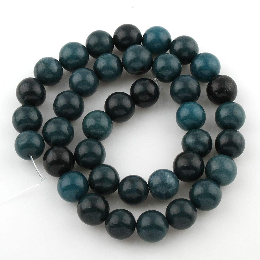 Perlin Indische Sapphire Edelstein Perlen 4 mm Blau Rund Naturstein Schmuckperlen 90 Stück Strang für Armband feine Perlen Schmuckherstellung DIY