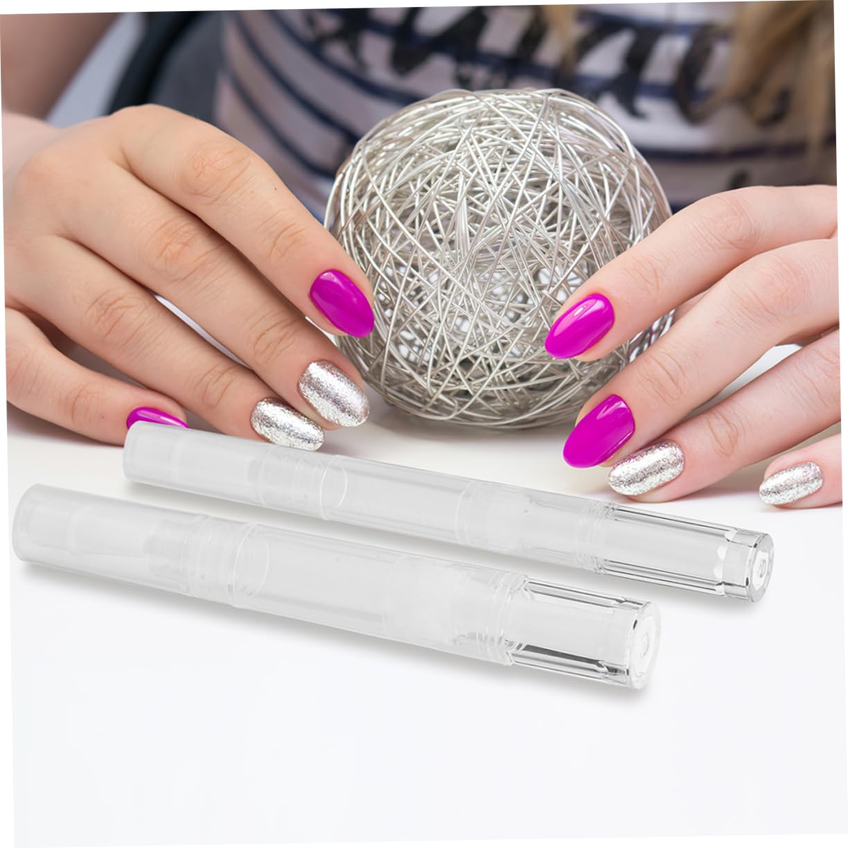 Beavorty Juego De 3 Bolígrafos Compactos para De Cutículas para Mujer con Tubos De Brillo Labial Vacíos 12 Unidades X 3