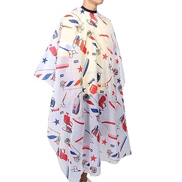 Hair Capes?Professional Barber Cape? Hair Cutting Barber Cape Cover, Adjustable Hairdressing Salon Cape for Stylists and Barbers 160x140cm(2#)