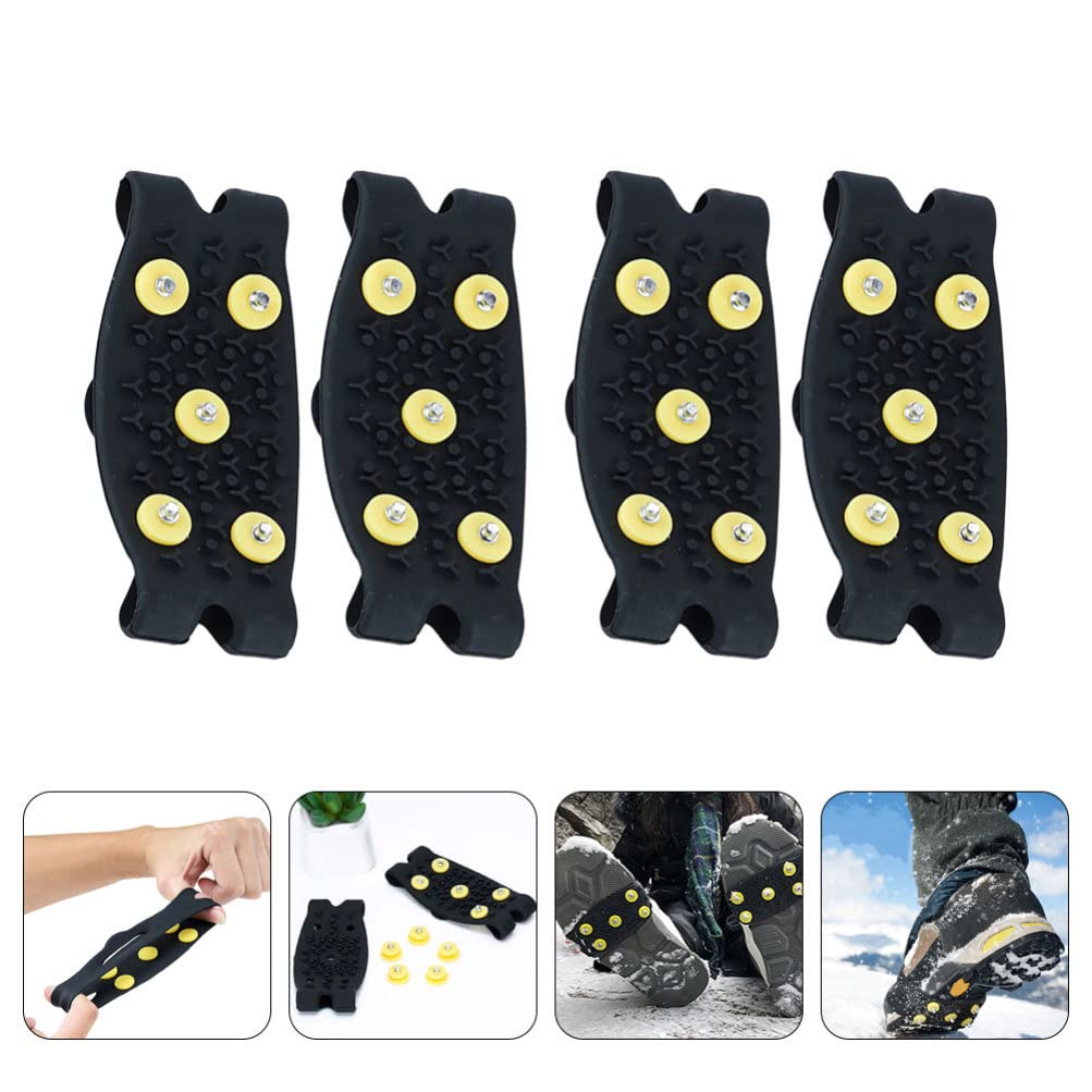 VANZACK Rutschfeste Schuhspikes aus Tpe 2 Paar für Schuhe und Stiefel im Winter Beim Wandern und Gehen Eis und Schnee
