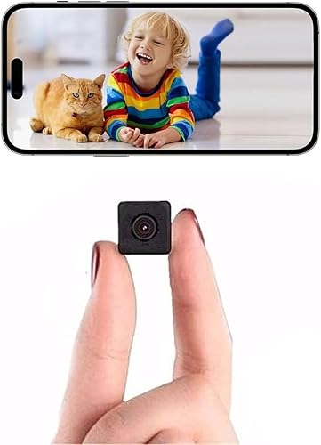 Cámara de seguridad WiFi 4K HD Cámaras pequeñas, cámaras de cámara interior con resolución HD, WiFi inalámbrica y cámara SD almacenamiento en la