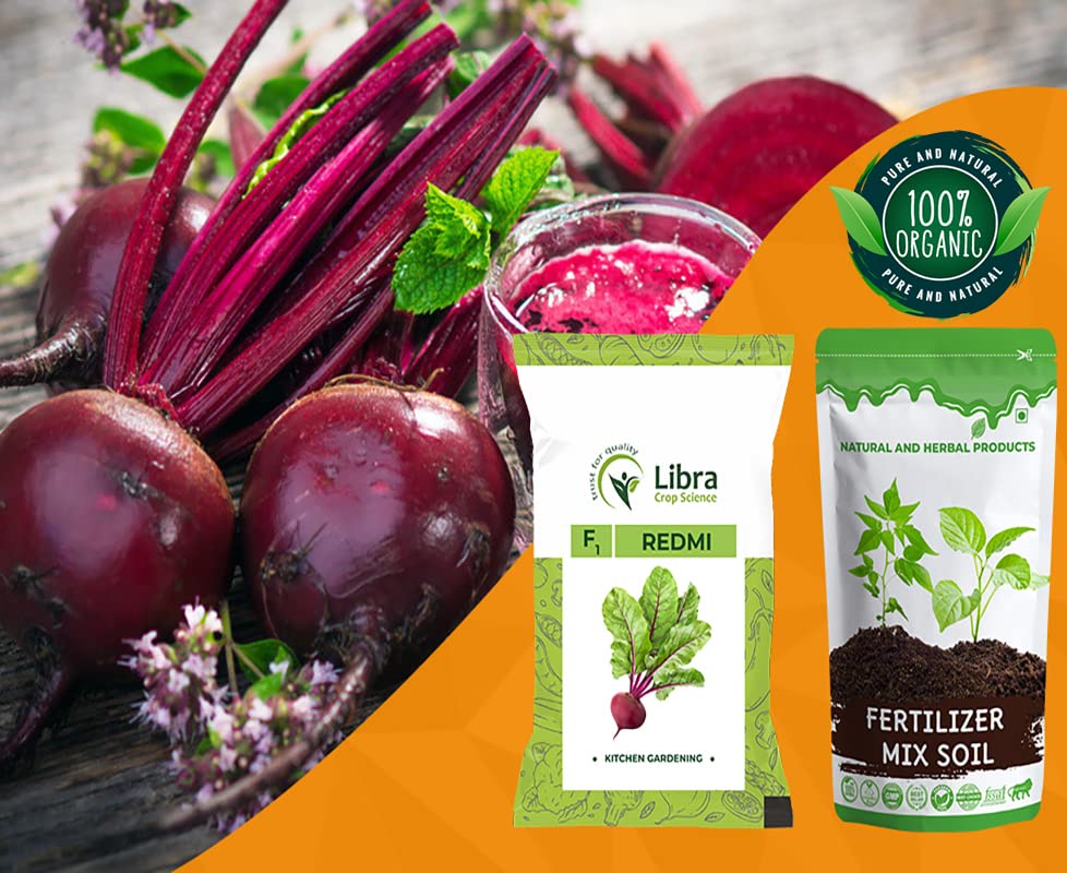 Libra Crop Science - Trust For Quality Beetroot Seeds Hybrid | Home | Garden | Farming | Vegetable | Kitchen | Planting | Terrace | Balcony | Eating | Red Beet | Blood Trumip - 10 Gram : 660 Seed (B0B2DL2BZY) Amazon Price History, Amazon Price Tracker