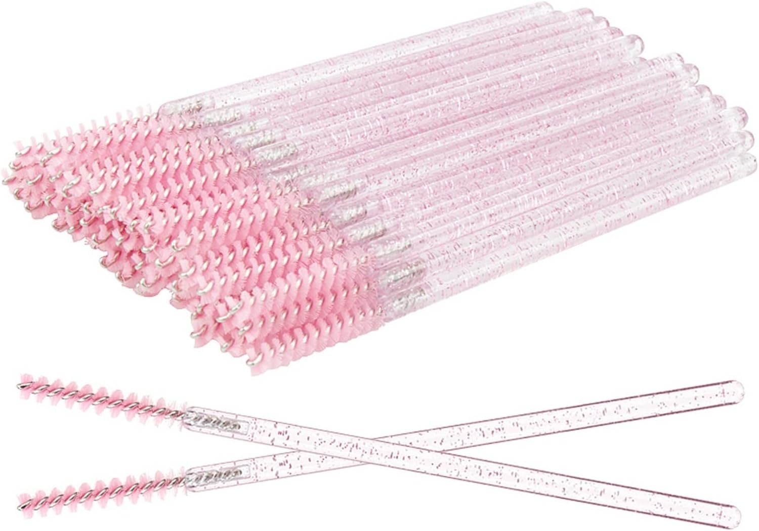 Grafting Eyelash Brush Bright rod Eyebrow Brush Straight Bright Rod Eyelash Comb 50 / Packaging(D)