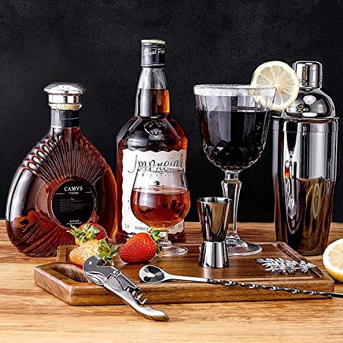 Set coctelera con accesorios de acero inoxidable miniatura 4