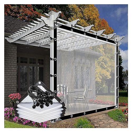 Durable Transparent Polyethylene Curtain 5x4m WeatherResistant Pavilion Sidewalls Customizable for Patio Pool Camping Versatile Outdoor Protection Solution