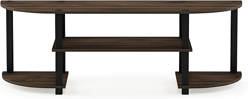 Miniatura 6 de Furinno Turn-S-Tube - Amplio centro de entretenimiento para televisión, color nogal Columbia/negro Columbia Nogal/Negro,Ámbar