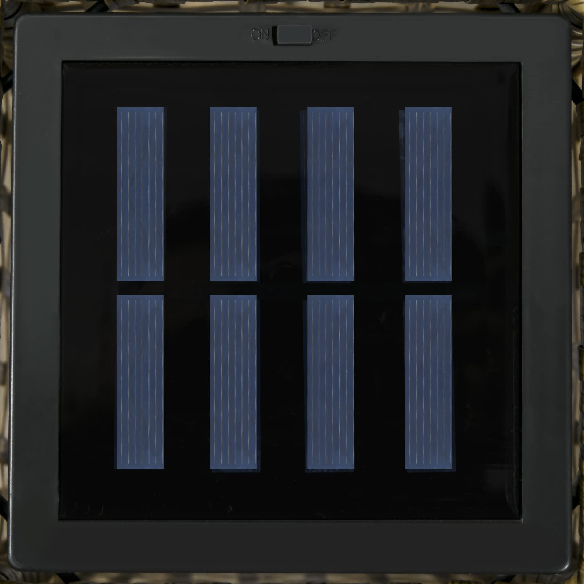 Outsunny Linterna de Jardín de Ratán Sintético Farola Solar con Luces LED Encendido y Apagado Automático para Terraza Balcón Patio 15,5x15,5x69 cm Arena