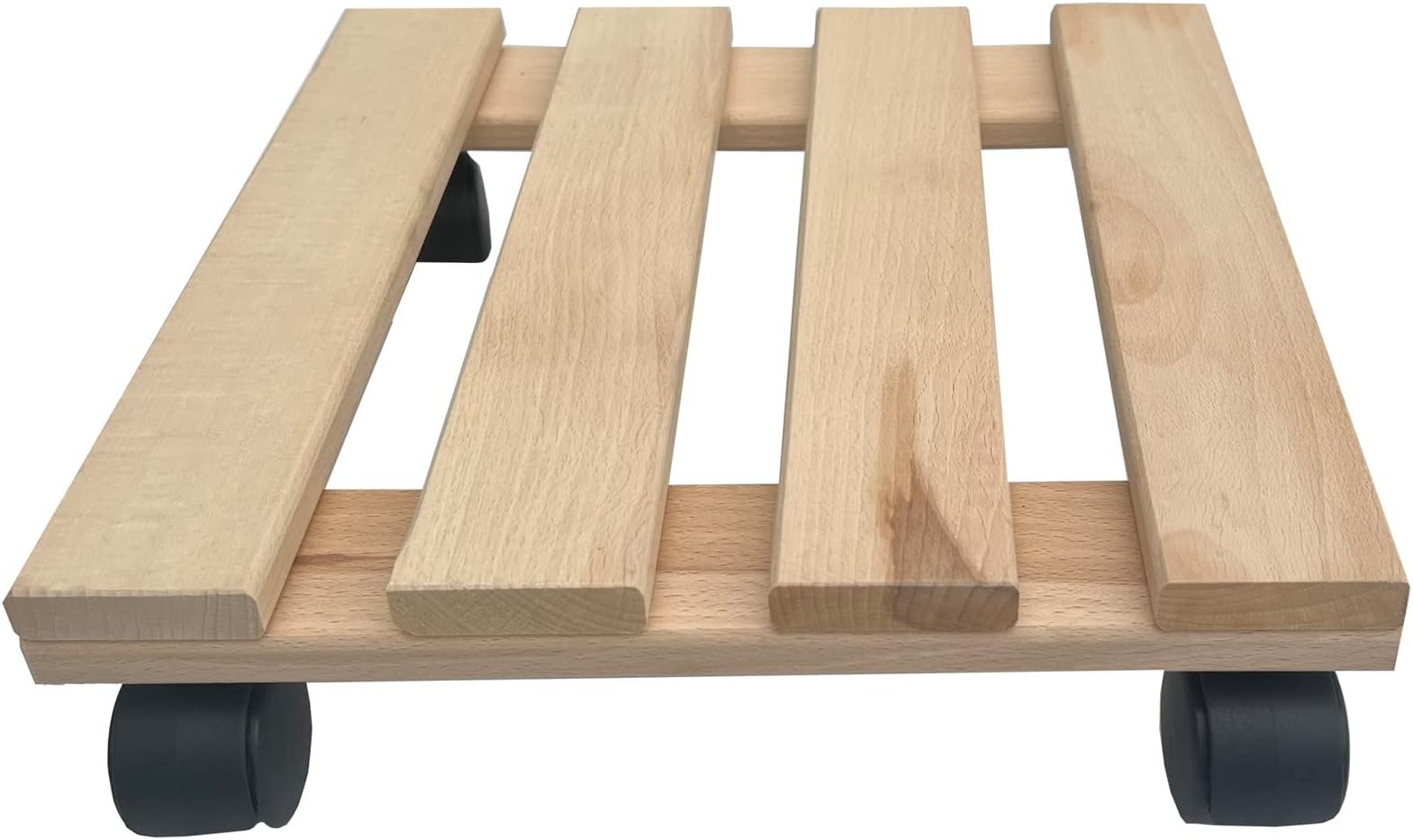 Solid Wooden Plant Trolley Square 30 x 30 cm Up To 120 kg