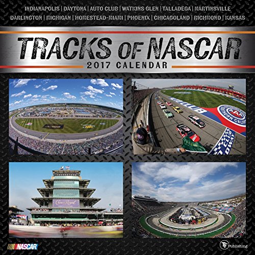 TF Publishing 171199 Wall Calendar 2017, Tracks of Nascar