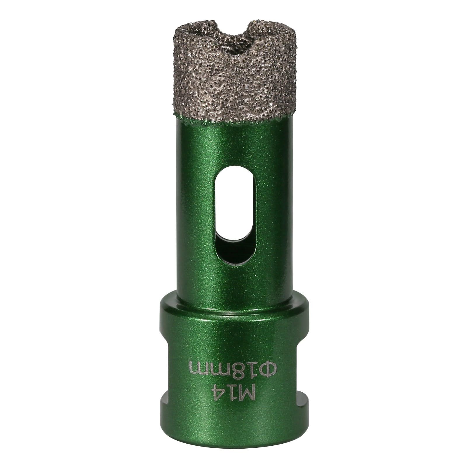 Kahdgss 18Mm Professional Threaded Brazed Hole Cutter With Anti Vibrations Teeth For Porcelain Stone And Construction Projects Professional Diamantine Hole Cutter For Stone