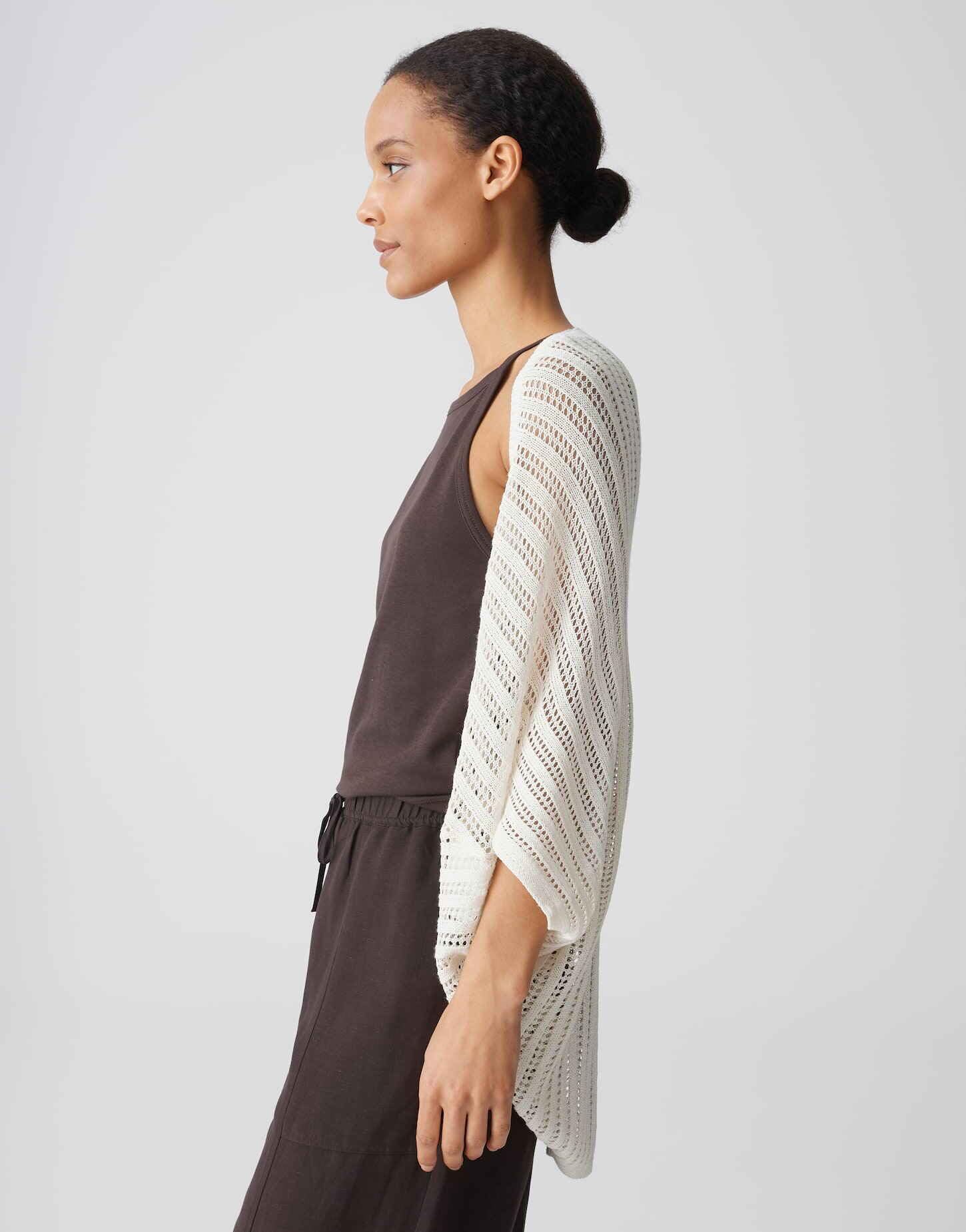 OPUS Damen Poncho/Cape | Sommerliches Cape aus Feinstrick