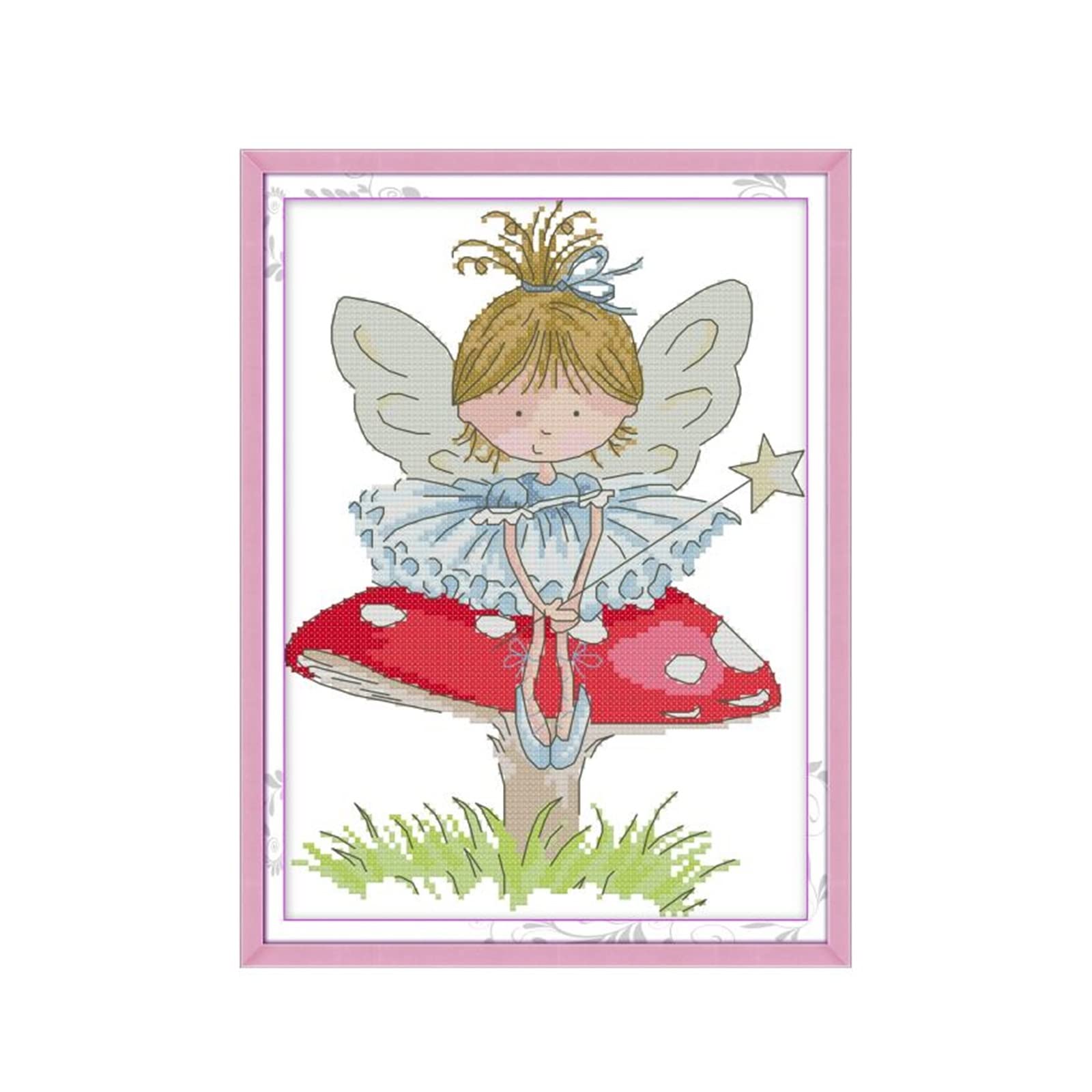Point de Croix Kit 14ct Broderie Toile Impression Couture Bricolage