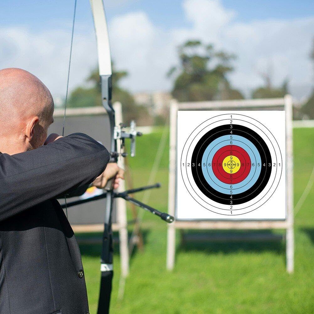 AMEYXGS Lot de 50 ailettes de tir à l'arc en caoutchouc et
