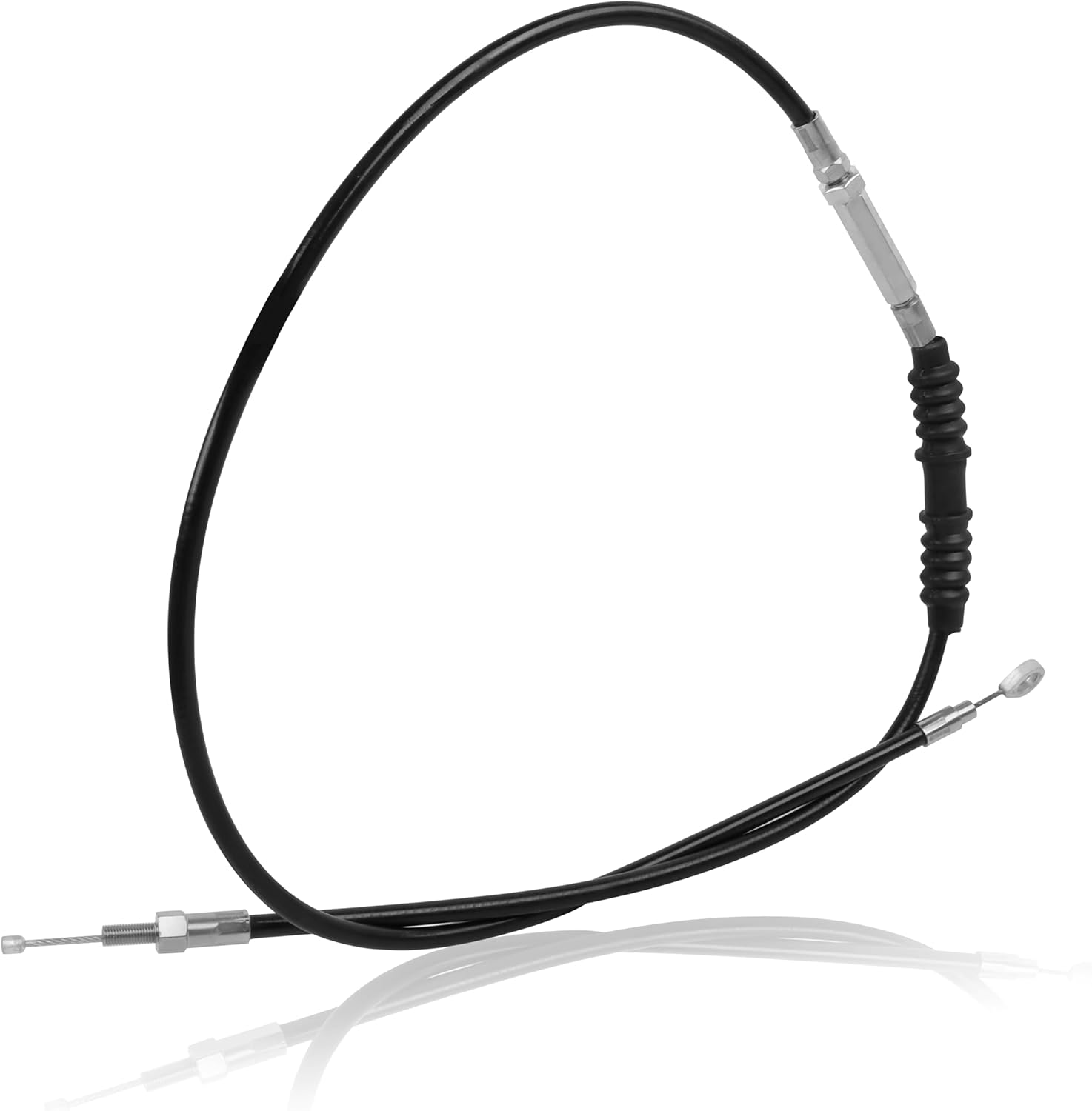 CHIFUN 59" Clutch Cable Wire Stainless Steel Braided 150cm Long Cable Compatible with Harley Sportster XL 883 1200 1986-2013/2004-2020 Sportster Models