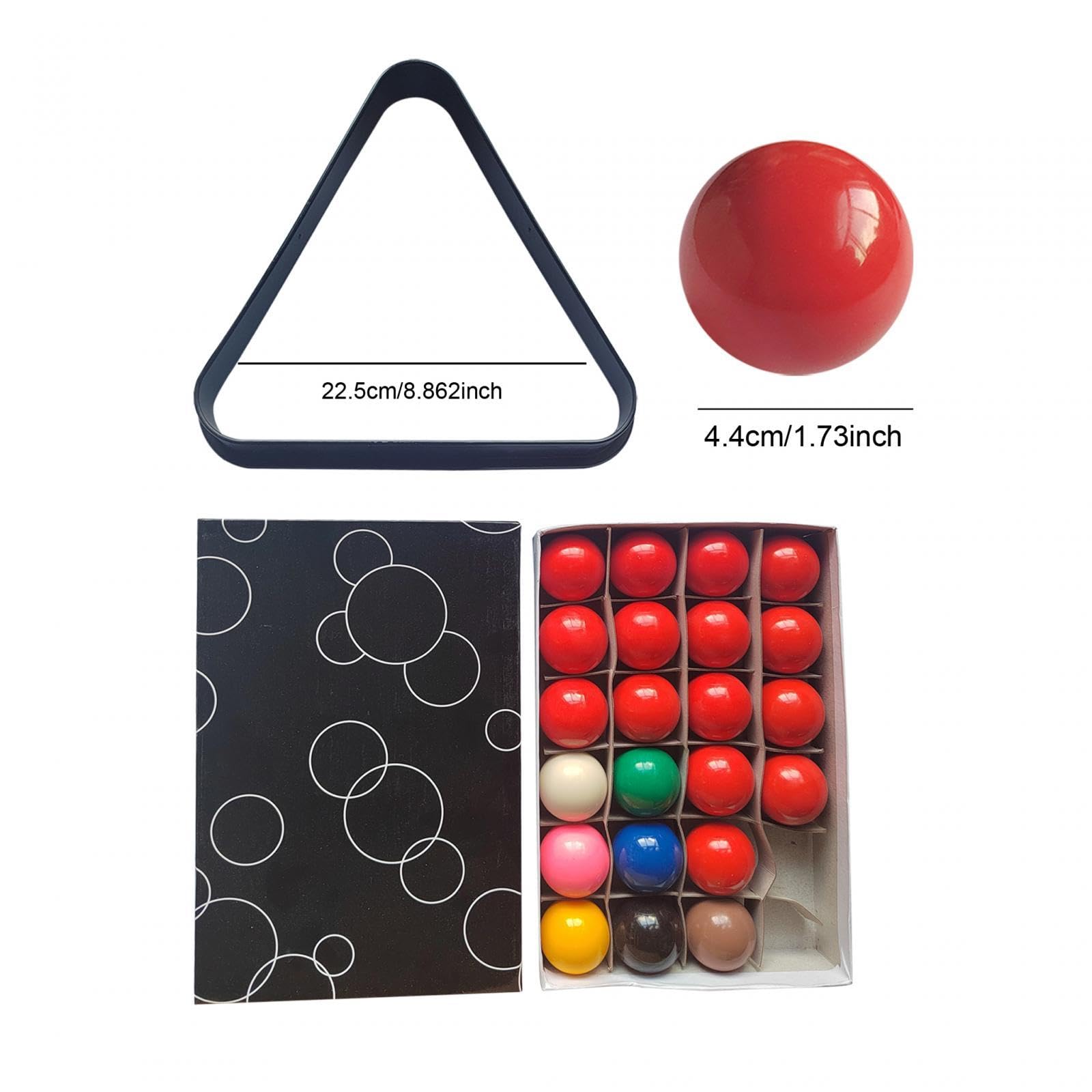 22 Pezzi Mini Biliardo Palline Set Completo Accessori Snooker da Tavolo Materiale Resina Adatto per Bambini Giochi in Casa Regalo