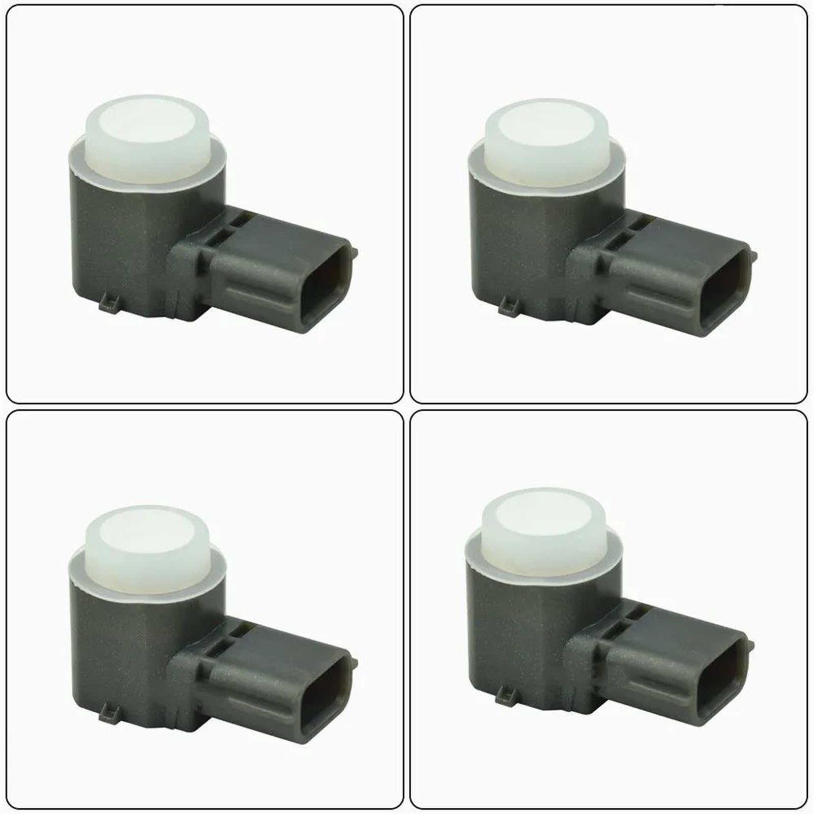Sensore Parcheggio per Ex FX Q50 2008-2012 28438-3SH0B 28438-3TA2E Ricambi Auto 4PCS PDC Sensore Parcheggio Radar Retromarcia Kit Sensori Parcheggio(Bianco)