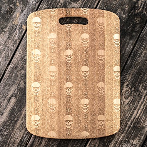 Tabla de Cortar Rectangular de Bambú Hip Flask Plus 35.01 cm x 24.77 cm x 1.905 cm con Mango Integrado miniatura 4