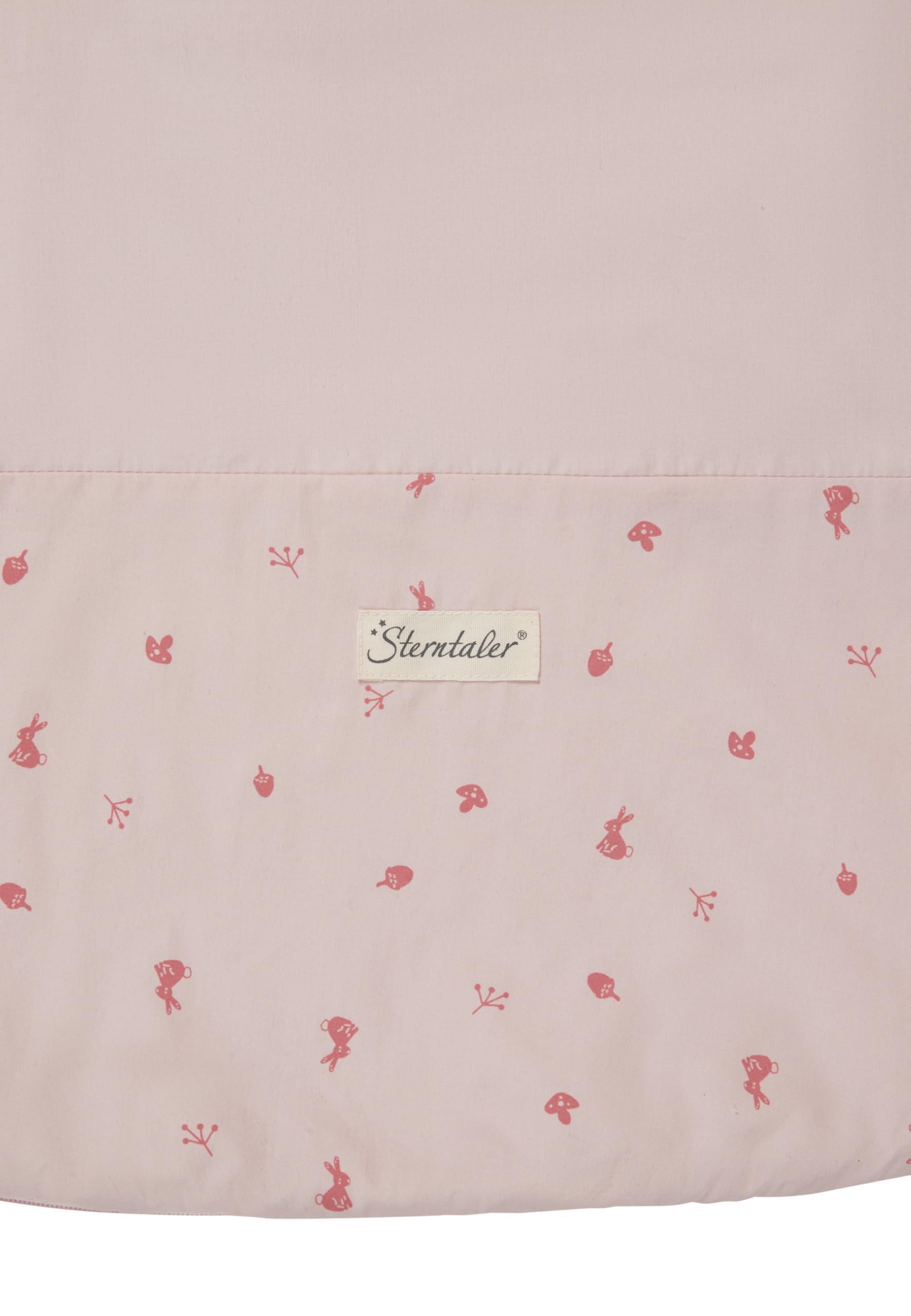 Sterntaler Schlafsack 80cm Hase Hanni - aus Polycotton mit Hydrocool-Futter - wattiert- Zwei-Wege-Reißverschluss & Kabelöffnung - 1,50 TOG - Baby & Kleinkind Mädchen, quarzrosa