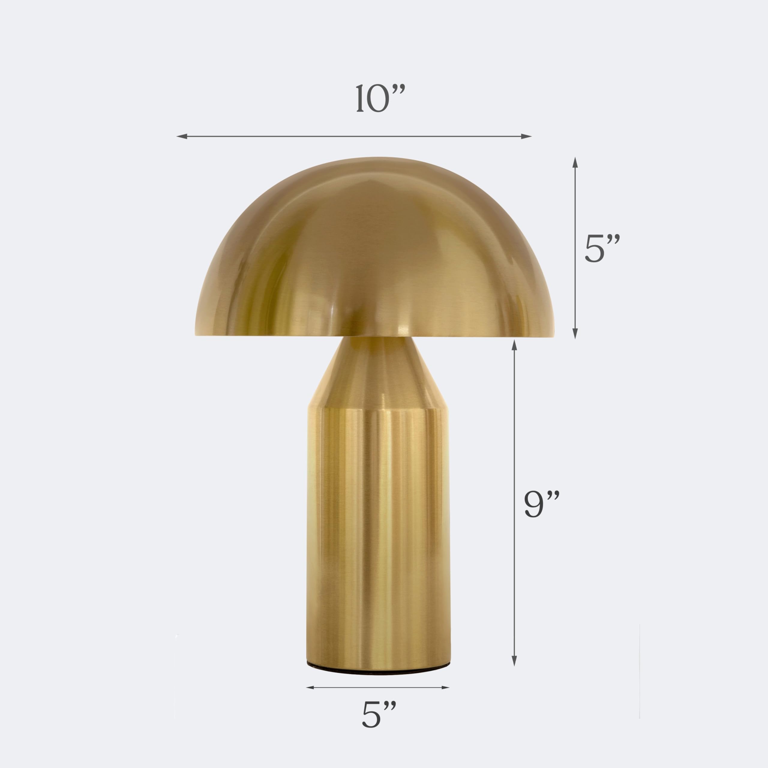 Brightech Venus Mushroom Table Lamp - Modern Lamp for Living Room