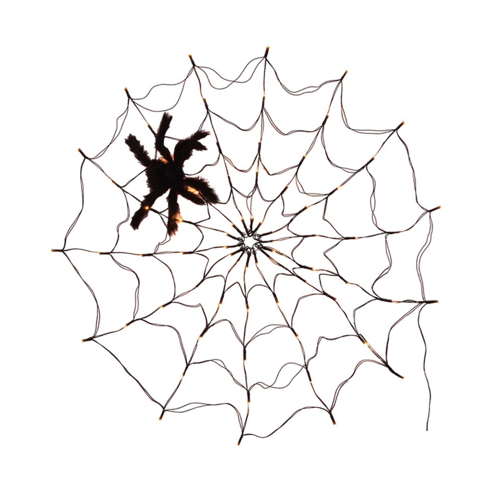 LED Lighted Spider Web USB Indoor Spider Web Light for Pavilion Patios Party Violet-image-11