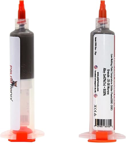 Miniatura 4 de Pasta de soldadura baja en fusión 138 grados Punto de fusión - Sn42 Bi58 (1.34 oz) - Pasta de soldadura sin plomo