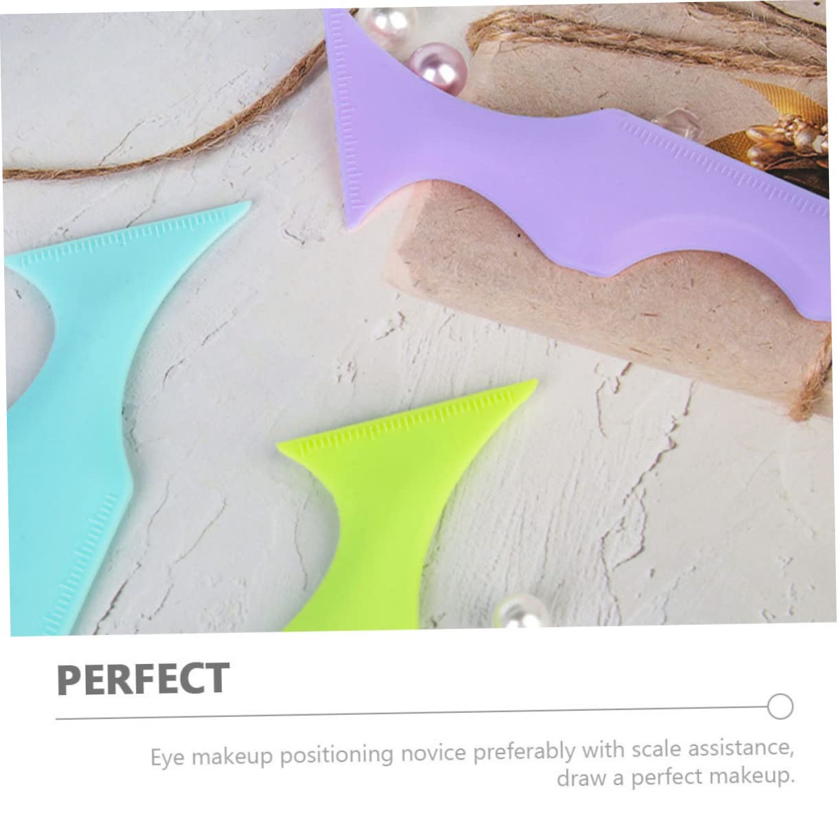 FRCOLOR 10pièces Outils De Maquillage Silicone Pour Eyeliner Applicateurs Pratiques Pour Yeux Aide à Application De Mascara Et Ombre à Paupières Pour Débutantes Et Professionnelles