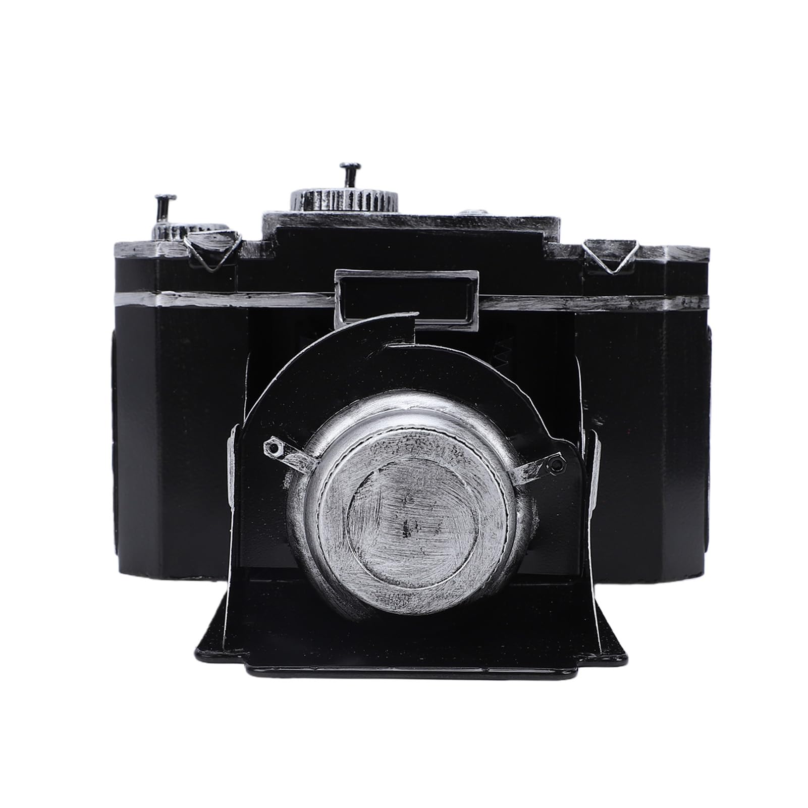 Jelquix Retro Camera Desk Ornament, Crafted From Sturdy Iron, Nostalgic Vintage Camera Figurine & Photography Prop for Desktop Art Display, Unique Photographers & Lovers